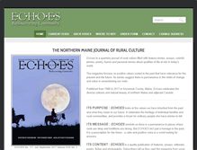 Tablet Screenshot of echoesofmaine.com